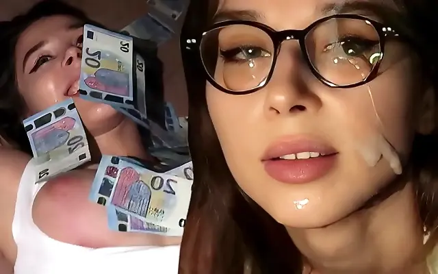 Petite Beauty with Perfect Ass Takes On Rough College Cum Challenge