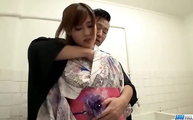 Electric desires with Yumi Maeda in a sultry Japanese shower encounter