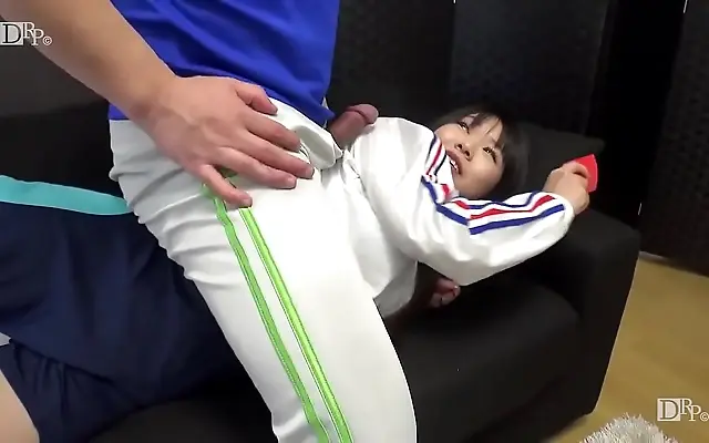 Staircase Rendezvous Japanese Coach Pounds Her Hard