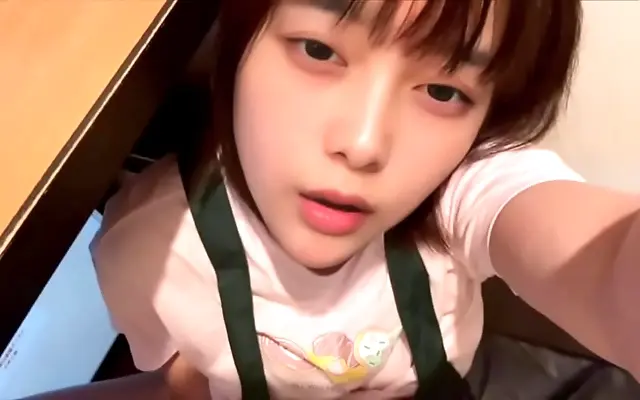 Discovering used tissues ignites her desire during playful room cleaning