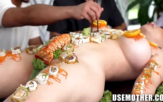 Emerald Green Sheets Tempt Busty Asian Chef in Hardcore Feast