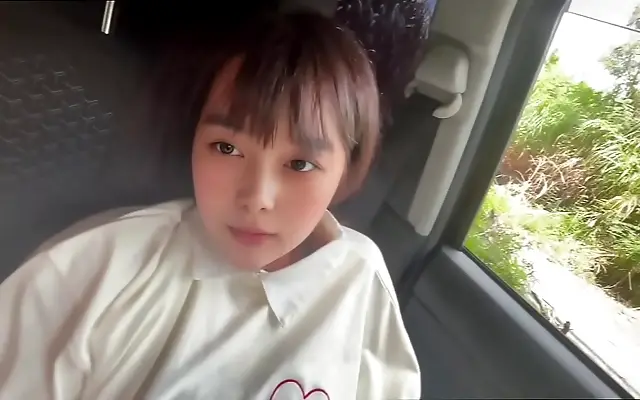 In the Car Japanese Couple Gets Wild After One Month Together
