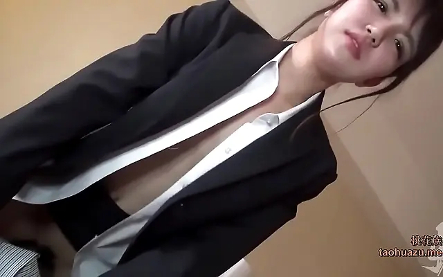 Tokyo apartment lights glow as a daring Japanese beauty teases uncensored desires