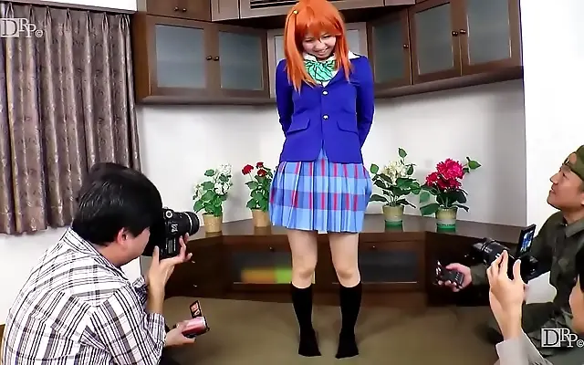 Candlelit threesome with shaved Japanese stunner in fan frenzy