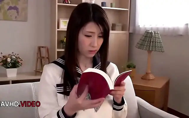 Mitsuki's Passionate Blowjob Brings Her Japanese Classmate to Ecstasy