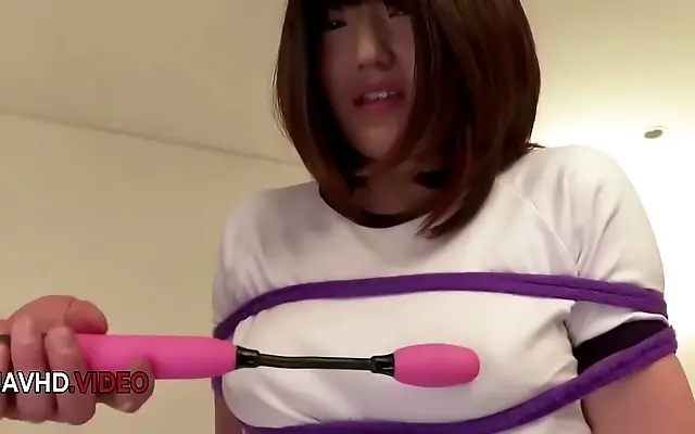 Against the white wall obedient JAV teen moans for intense cumshot facial bliss