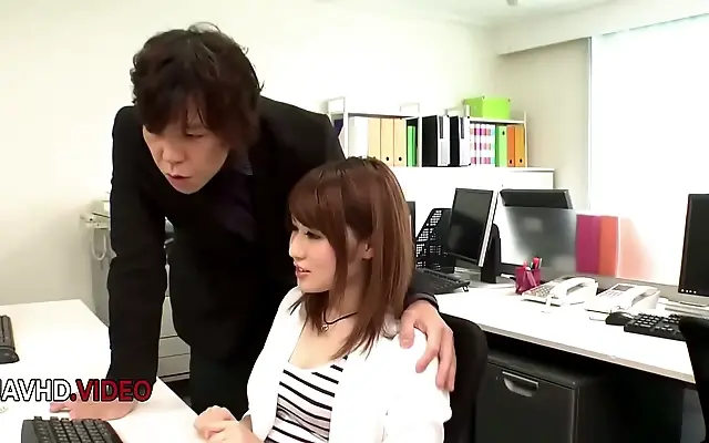 In the Office Yumi Maeda Takes Charge with Seductive Moves