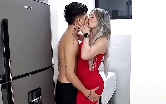 Two hungry bodies collide as Colombian milf Monique Fuentes rides her